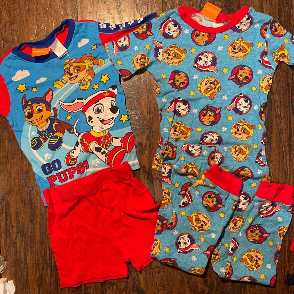 Two Sets of Paw Patrol Pajamas